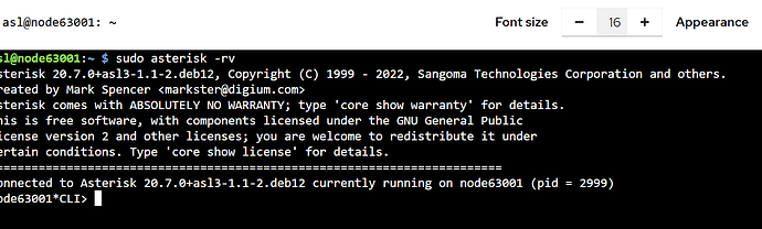 Asterisk Console Asterisk console CLI