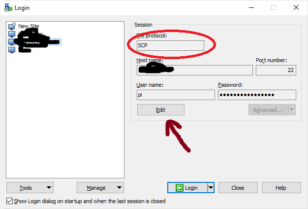 permissão winscp negada código de erro 3 deseja o código 3